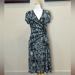 Connected Apparel | Size 16 Green/Black Dress